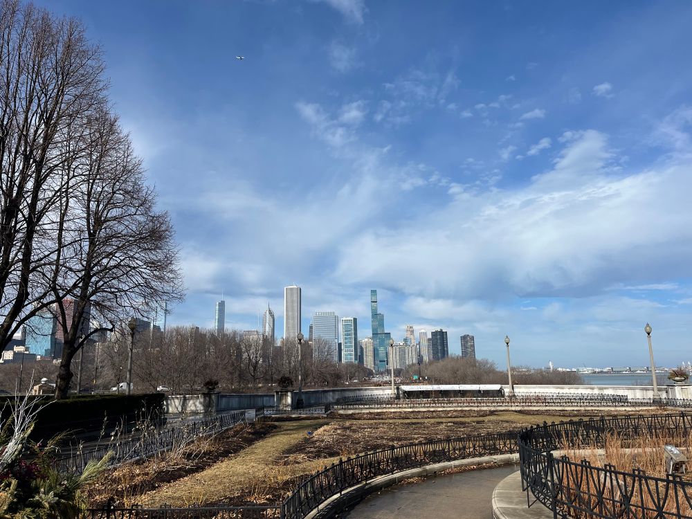Chicago skyline looking north from the Field Museum