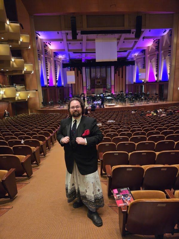 My skirt / tux combo