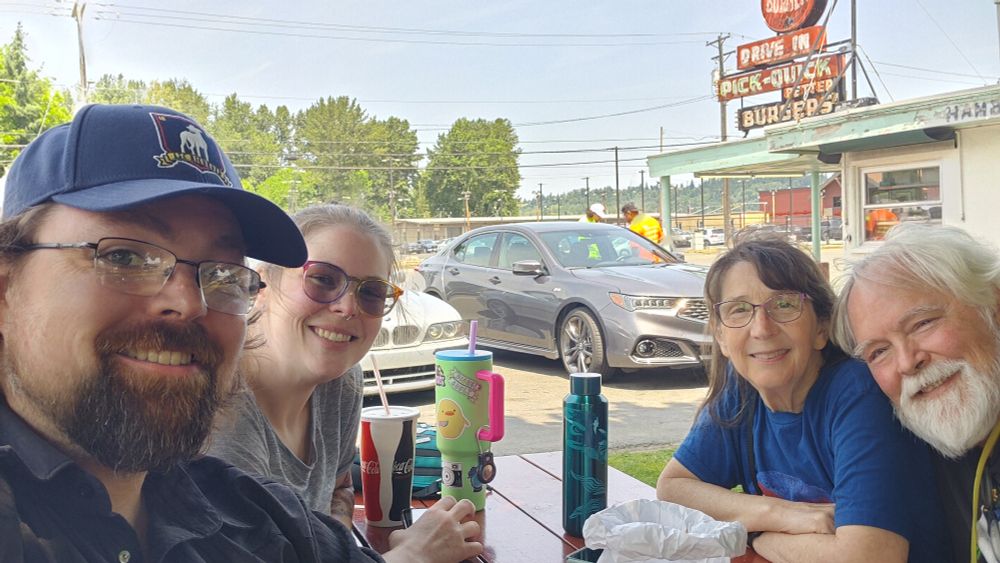 Celebrating my mom's birthday at Pick Quick