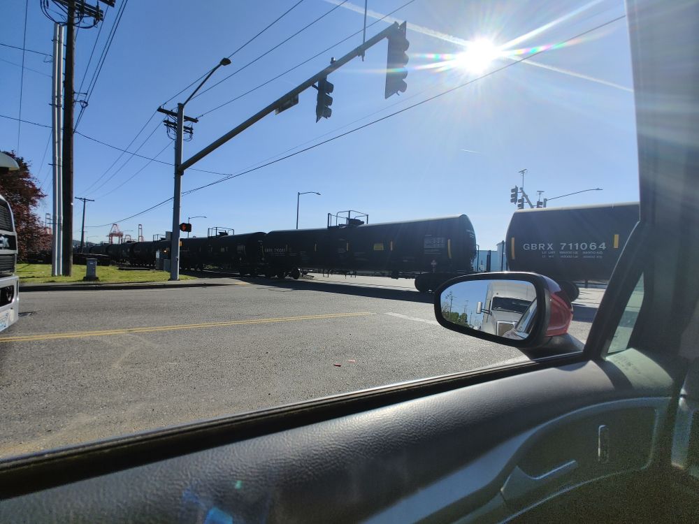 A train that blocked my way home for forty minutes