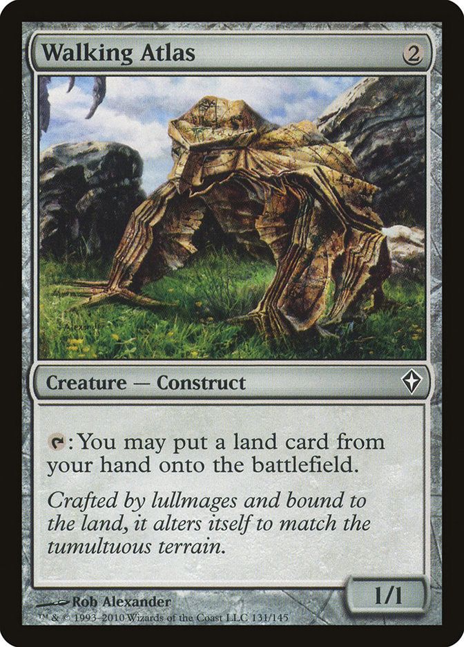 "Walking Atlas" card (missing the Artifact card type)