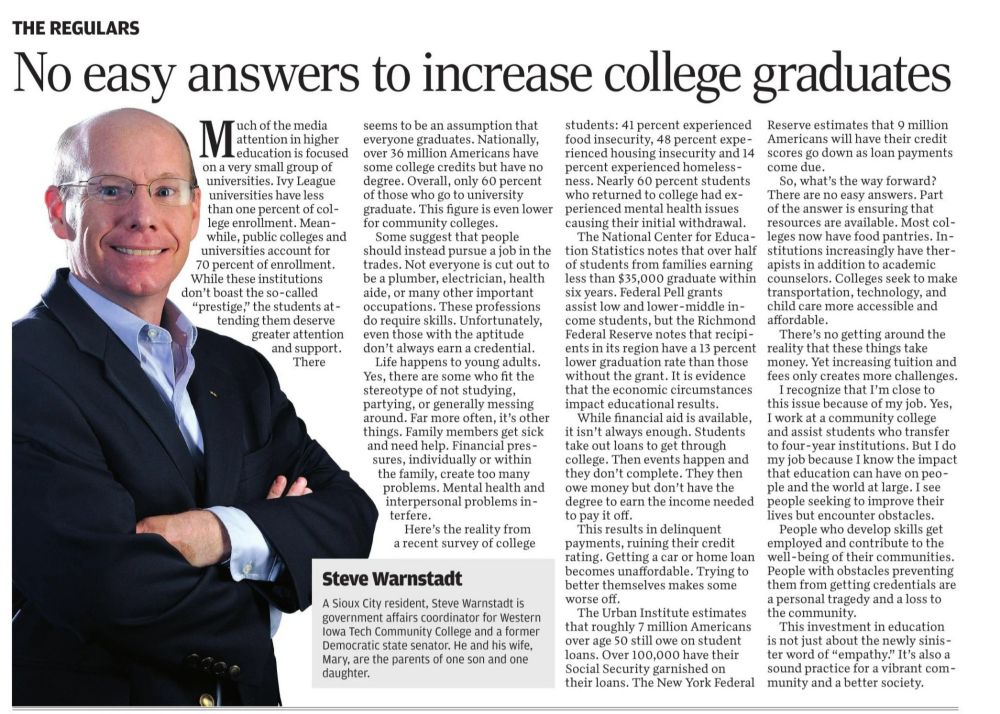 Article on challenges of college completion 