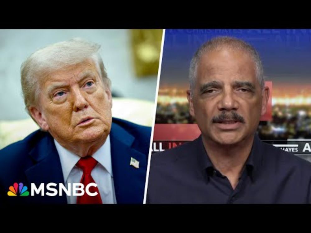 Ex-AG Holder: The White House, not Pam Bondi, is withholding the Epstein files