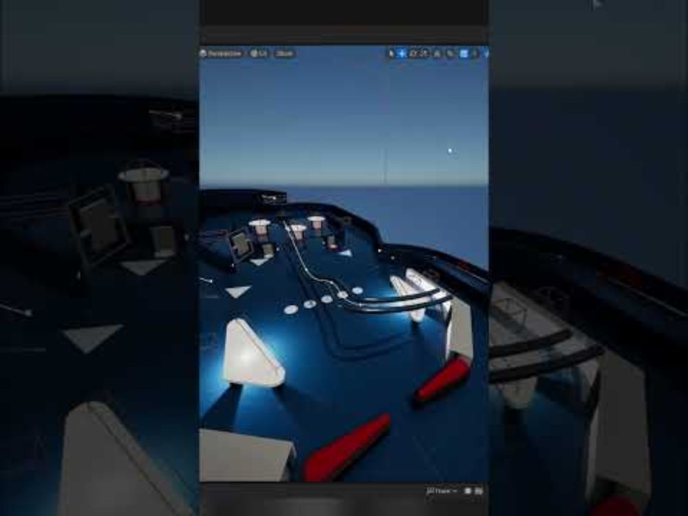 Pinball rail test