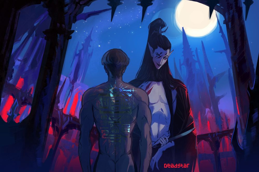 human, dark eldar, ocs, wh40k au, nhera