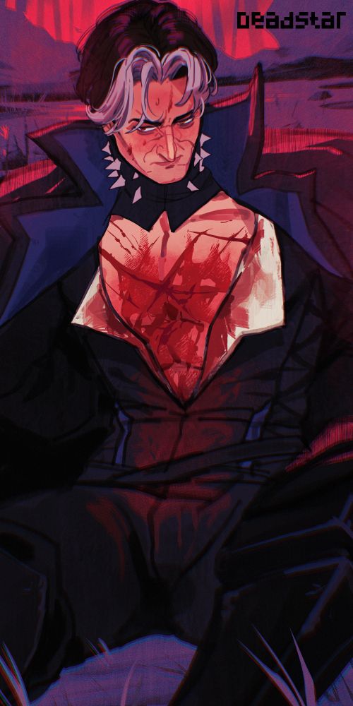 nhera dhampir oc einrich nostrava art by deadstar blood bleeding