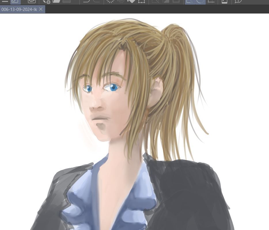 Franca Roland attempt to draw in different style than usual.