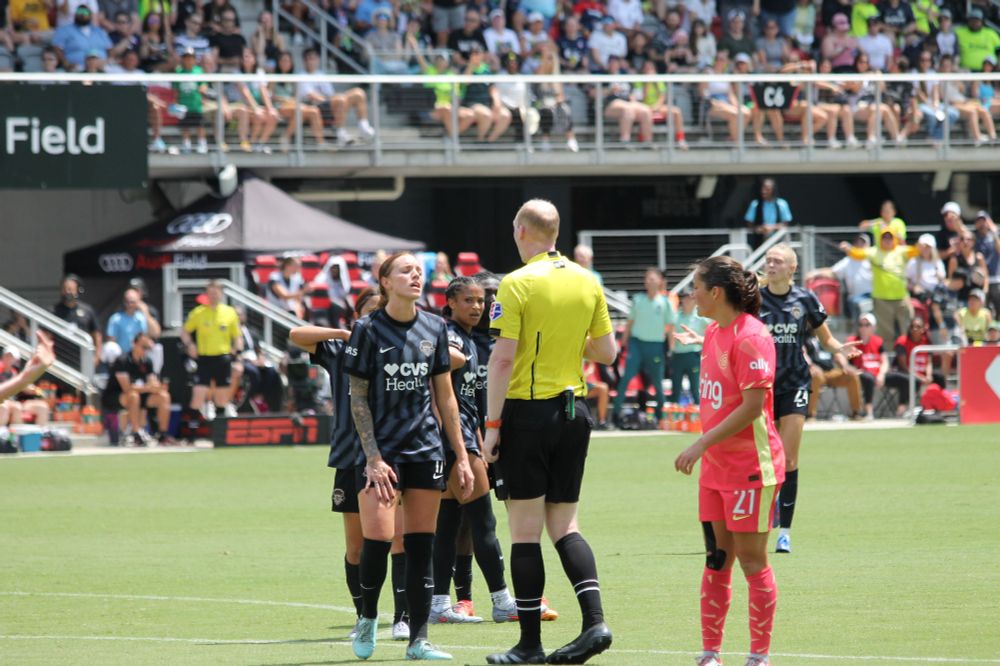 Ref isn't budging and she is exasperated