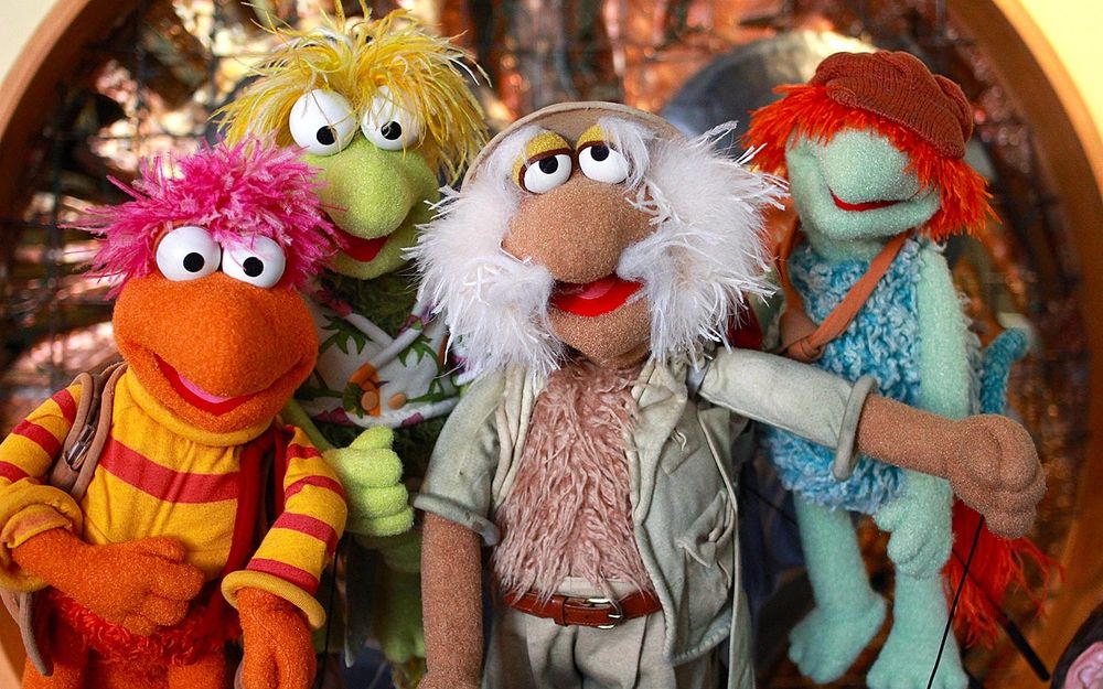 Bild von einigen Fraggles (aus einer Puppenspielserie ähnlich den Muppets)
