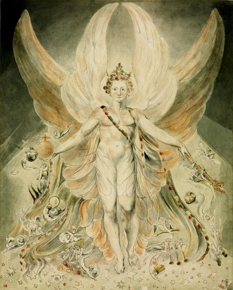 Blake's engraving of Lucifer