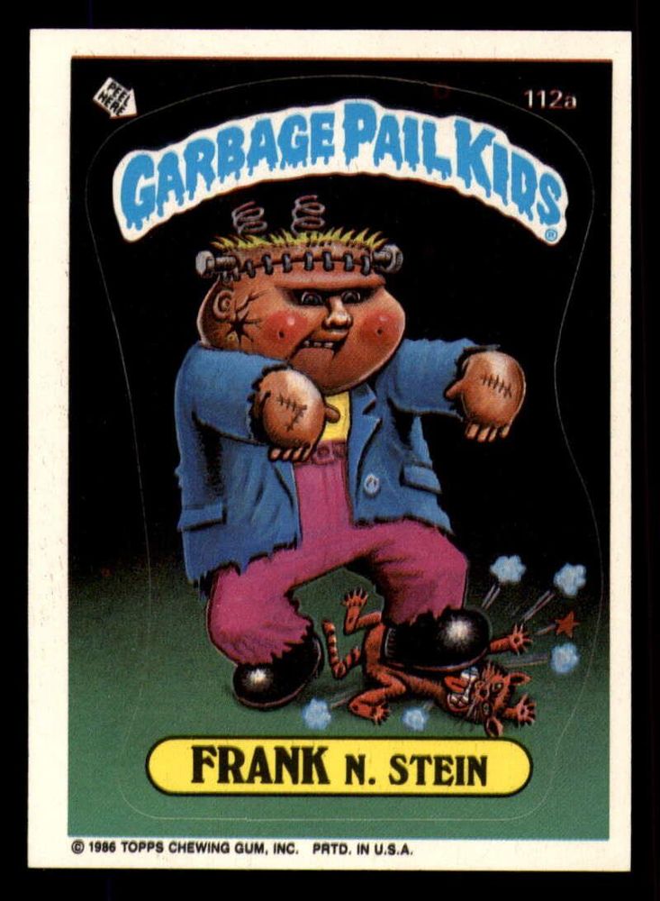 1986 Topps Garbage Pail Kids Series 3 - #112 Frank N. Stein
