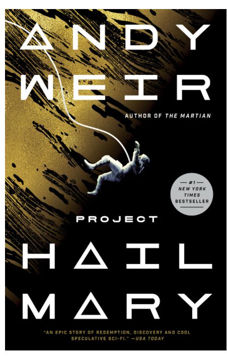 Cover image of the book Project Hail Mary by author Andy Weir