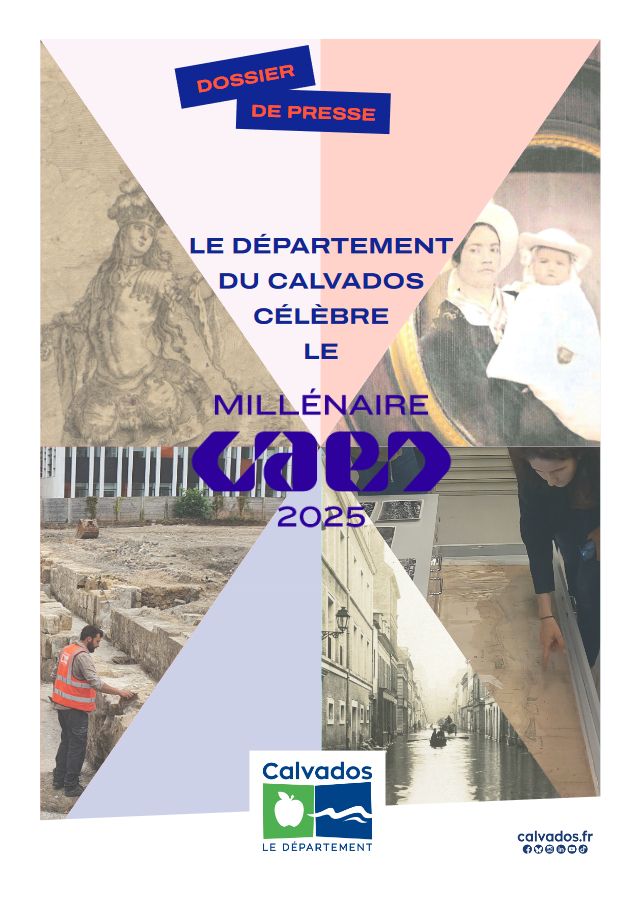 Couverture du dossier de presse "Le Département du Calvados célèbre le millénaire de Caen"