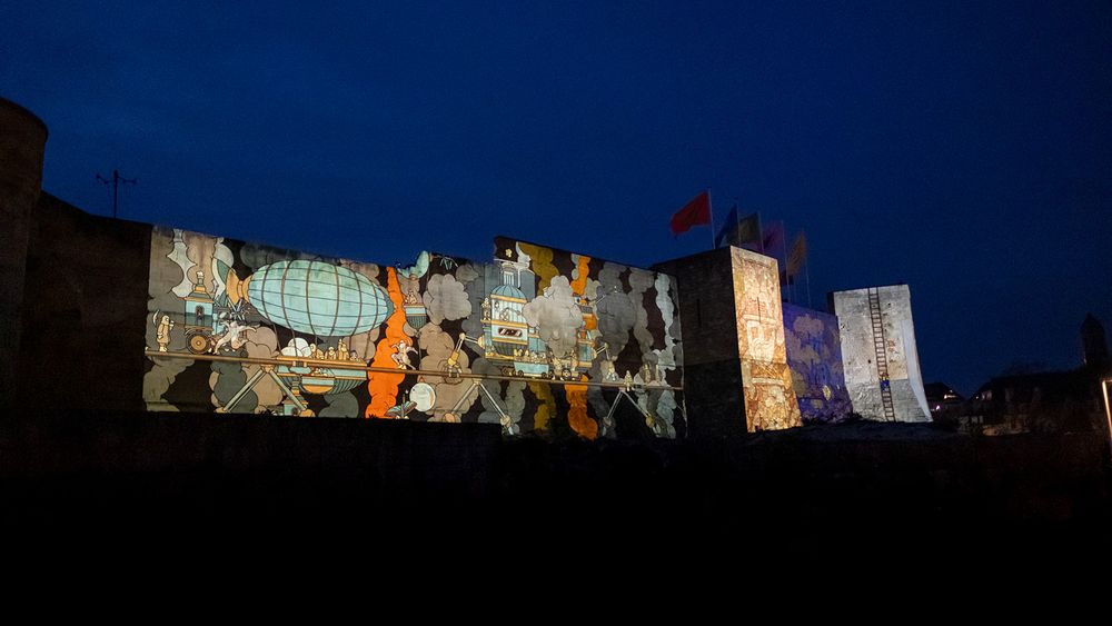 © Emmanuel Fossey Projection sur le château de Caen