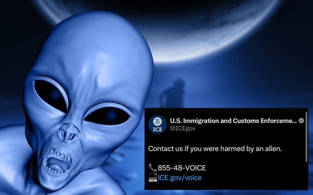 Contact us if you were harmed by an alien.