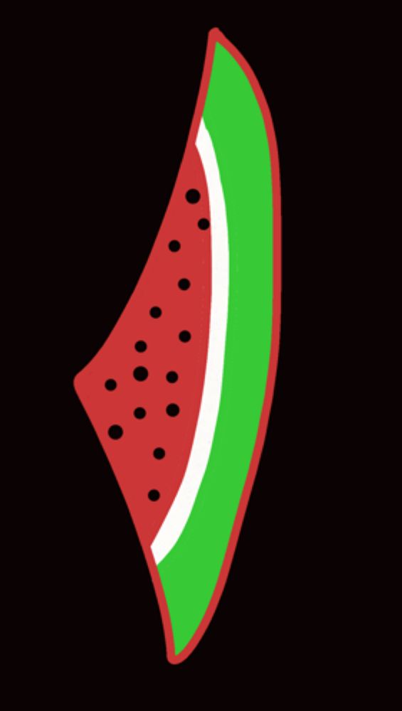 a drawing of a red green and black triangle