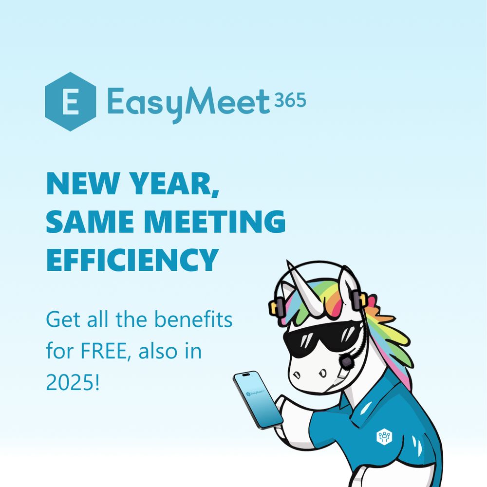 New year, same meeting efficiency. Get all the benefits for free, also in 2025!