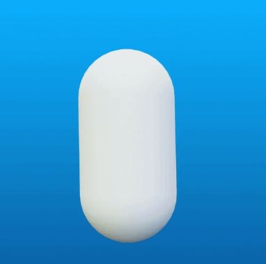 A blank capsule bean shape