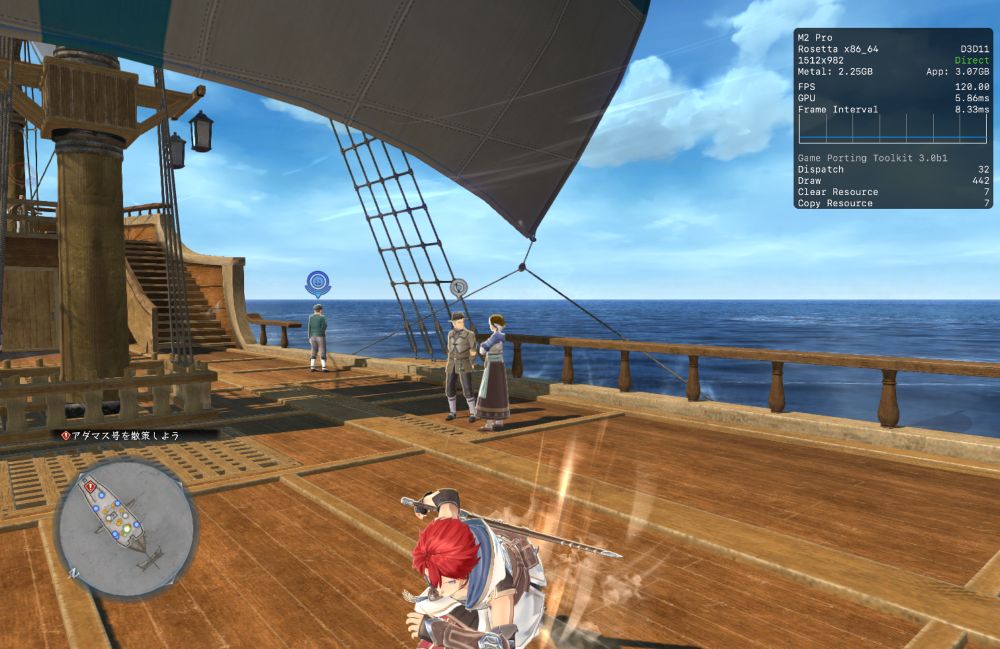 CrossOver Preview20250507 + GPTK3.0b1 イースX
