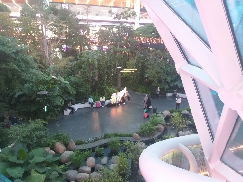 Photo of the greenspace in Doha airport, Qatar