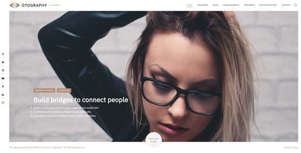 Otography – фото / портфолио WordPress тема