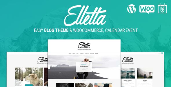 Elletta – Blog News, Calendar  Shop Theme WordPress