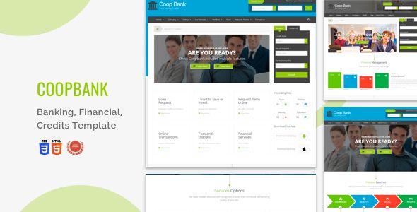 CoopBank – Banking, Financial, Credits Template