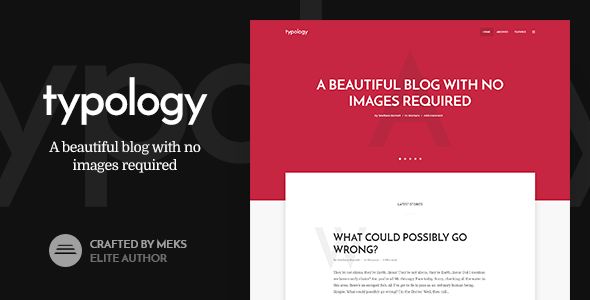 Typology – Minimalist Blog  Text Based Theme for WordPress