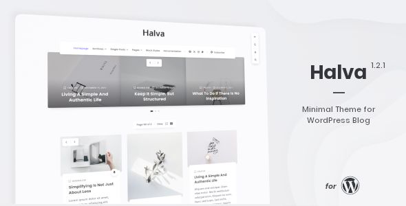 Halva – Minimal Theme for WordPress Blog