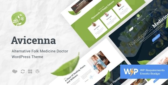 Avicenna – Alternative Folk Medicine Doctor WordPress Theme + Shop