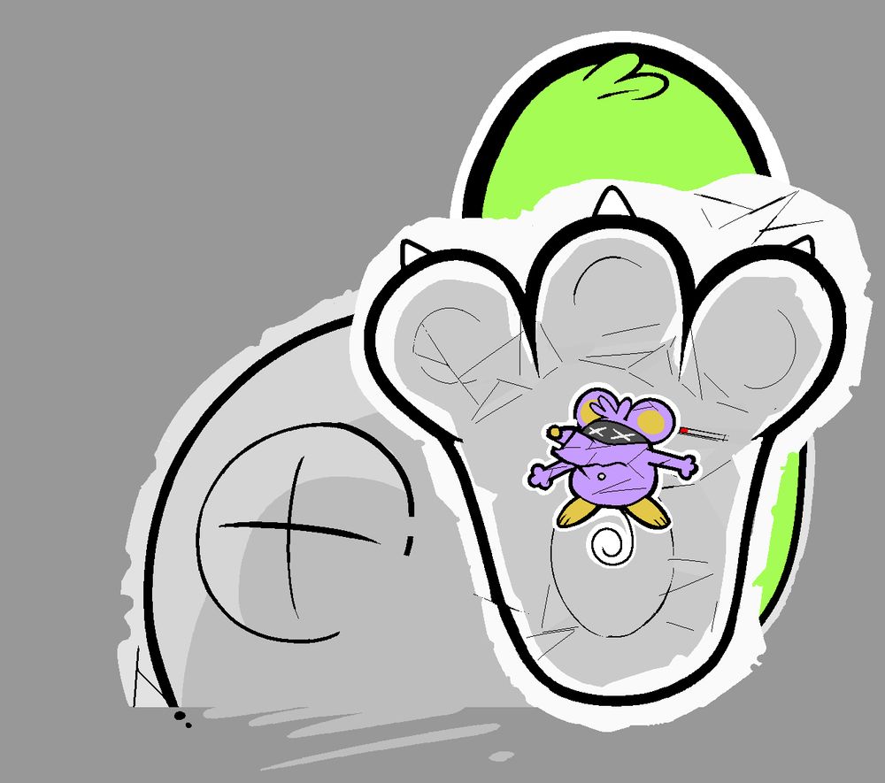 Randy underfoot