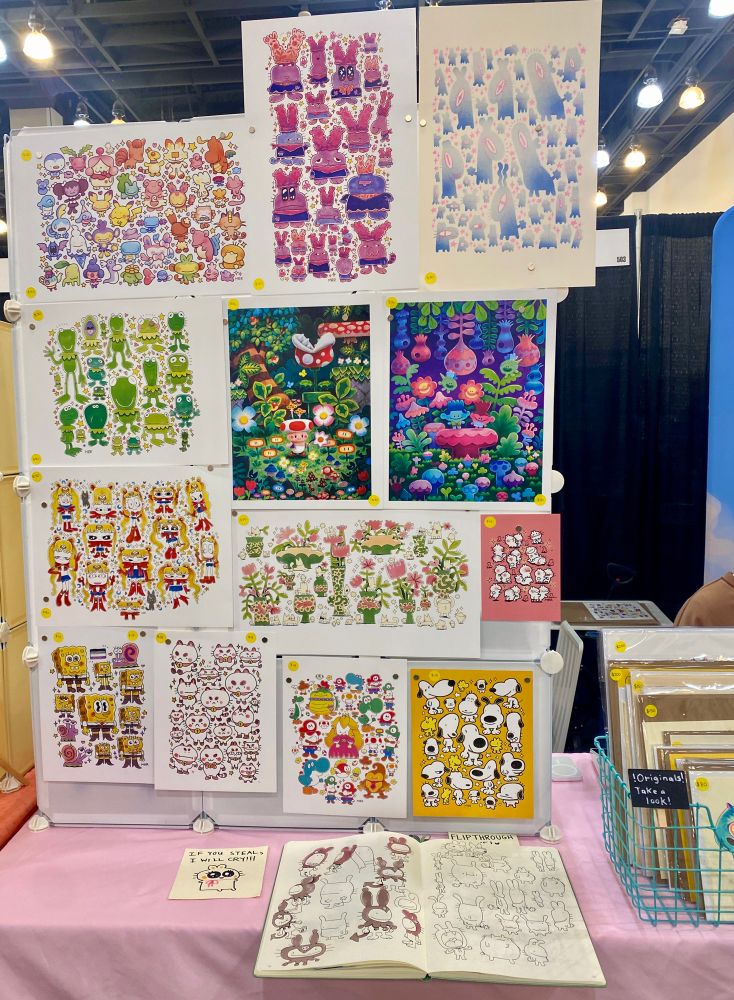 A closeup photo of my display at LBX