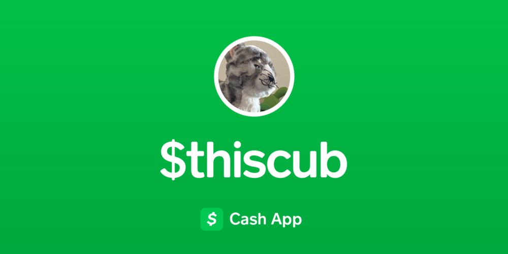 Pay $thiscub on Cash App