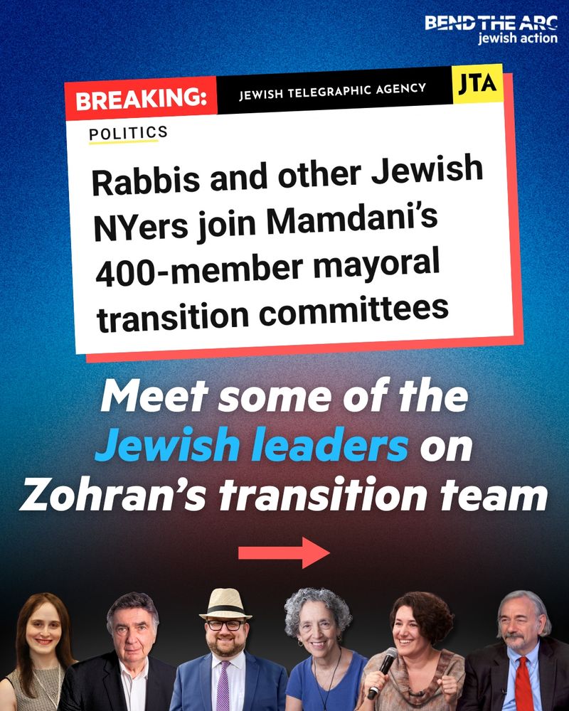 Headline from Jewish Telegraph Agency:
"Rabbis and other Jewish NYers join Mamdani's 400-member mayoral transition committees"

"Meet some of the Jewish leaders on Zohran’s transition team"