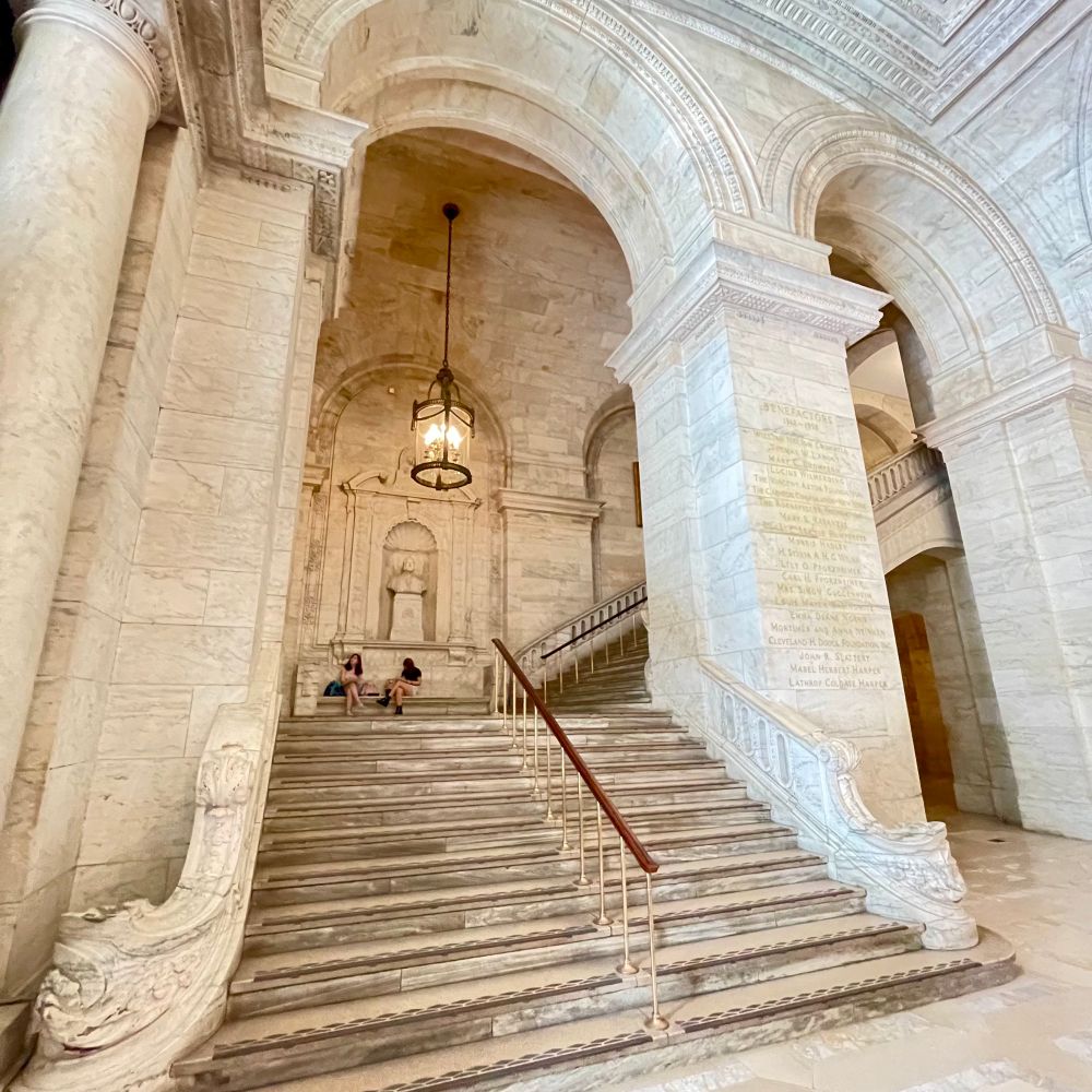 Steps inside NYCPL. 