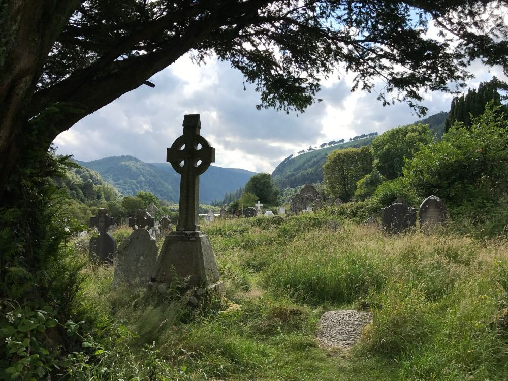 Celtic Cross in Glendalough 