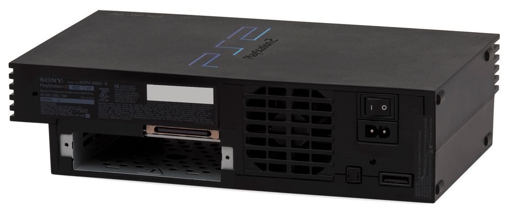 Fat PS2 with the HDD slot exposed