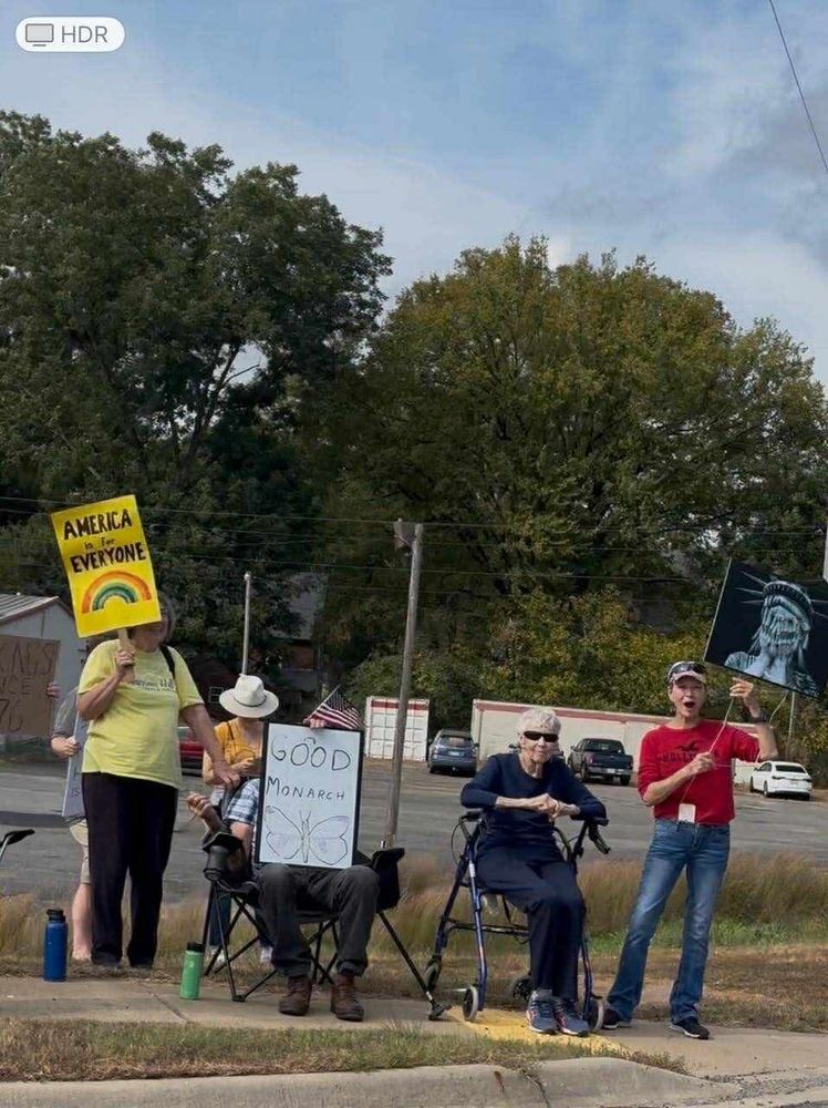 Photo of a small protest