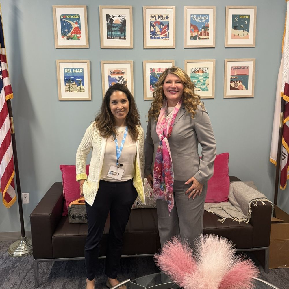 Assemblymember Boerner & UC Vice Chair of Regents Anguiano pictured in Assemblymember Boerner's capitol office.