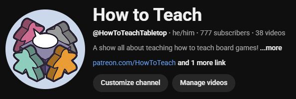 A screenshot of the How to Teach YouTube banner with the subscriber count 777