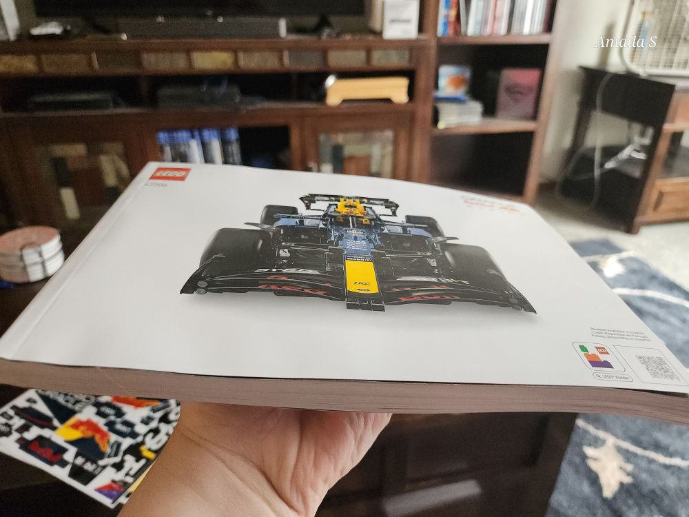The assembly manual for the lego F1 technic. It's quite thick.