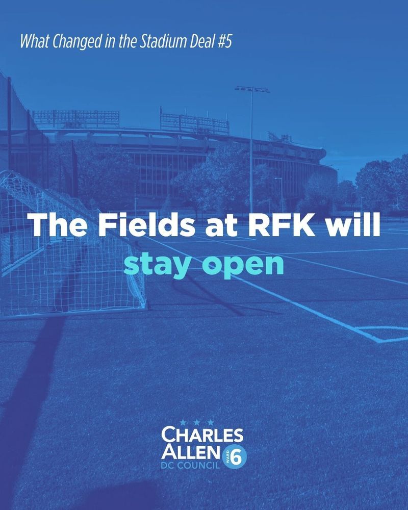 Fields at RFK will stay open