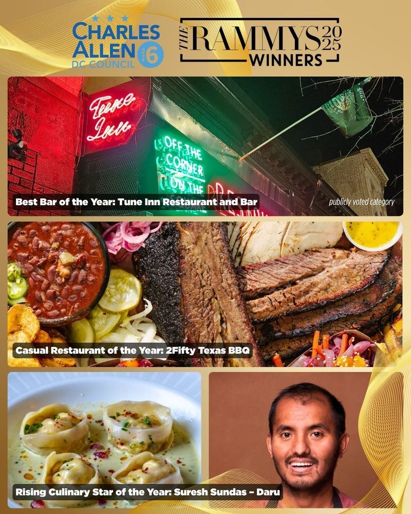 RAMMY winners in Ward 6: Tune Inn, 2Fifty Texas BBW, Daru