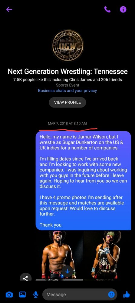 DMs from first contact to NGW
