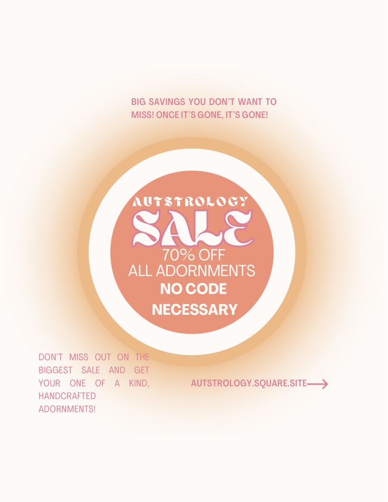 AUTSTROLOGY 70% OFF ADORNMENTS SALE