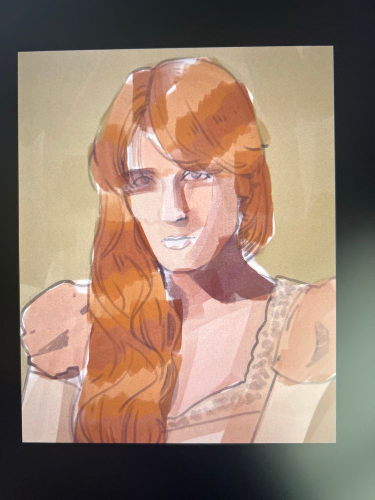Rough colors of Florence Welch 