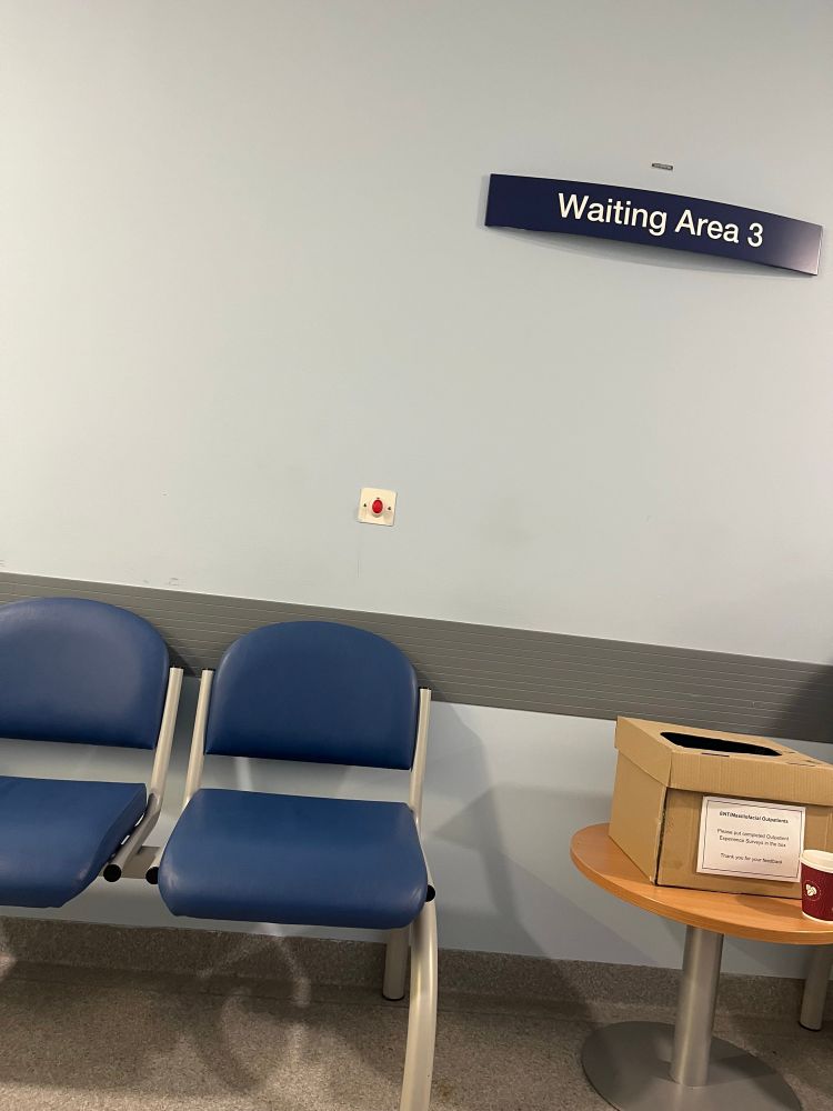 Hospital waiting room.
