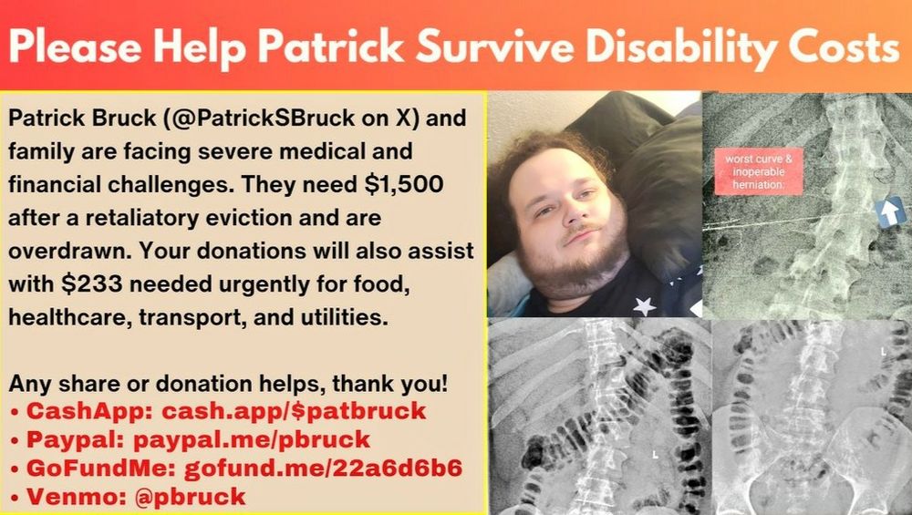 Donate to Help Patrick Bruck & Family Survive Disabilities & Crises, organized by Patrick Bruck