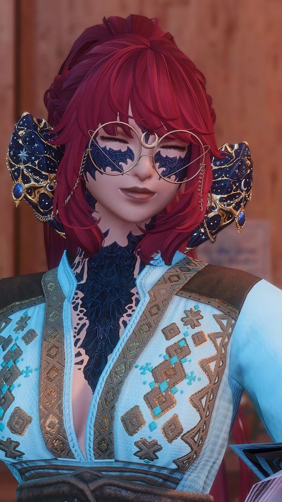 The same main pose but now her eyes have slipped shut to suit the small smile on her lips