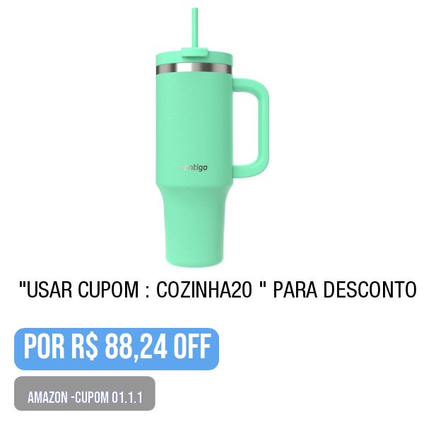 💥 🌟PRECINHO DA AMAZON-Cupom-01.1.2 Contigo Copo Térmico Streeterville, com Canudo 1,18L - Verde
.
Use o cupom: COZINHA20 </br> (na tela de pagamento)
.
😱 Por R$ 88,24
.
🛒 Compre aqui 👉🏽 https://www.amazon.com.br/gp/product/B0DKJZV8XC?tag=mxthxf-20